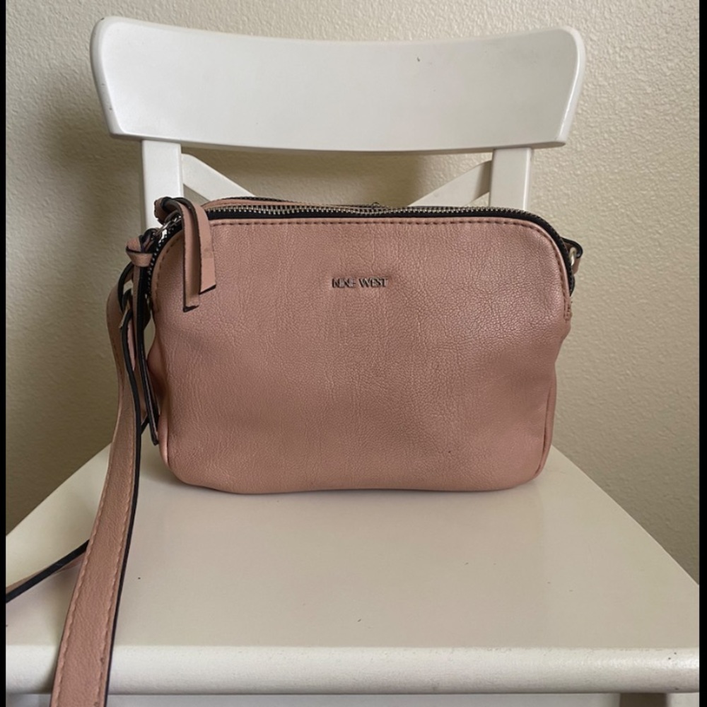Pink Nine West crossbody purse